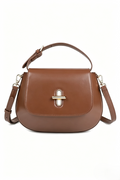 Leather Shoulder Bags for Women, Small Purse Structured Handbags Shoulder Bag with Removable Adjustable Straps Genuine Leather