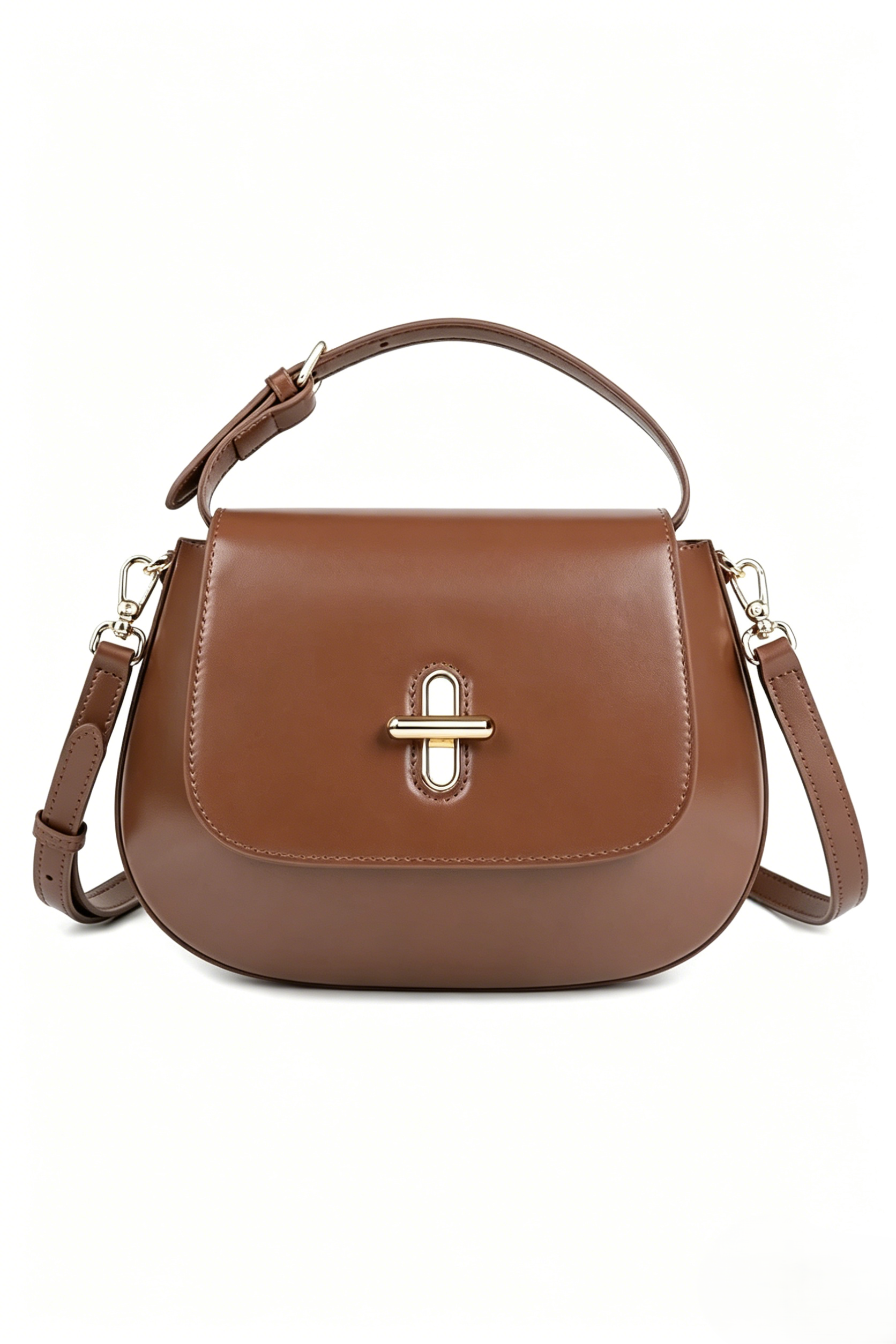 Leather Shoulder Bags for Women, Small Purse Structured Handbags Shoulder Bag with Removable Adjustable Straps Genuine Leather