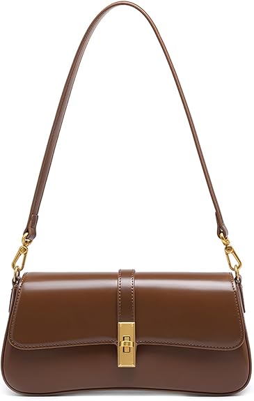 Shoulder Bag for Women, Genuine Leather Crossbody Bag Handbag with Removable Adjustable Straps | Shoulder Purse