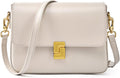 Leather Shoulder Bags for Women,  adjustable strap, detachable strap, travel purse, lightweight, metal feet