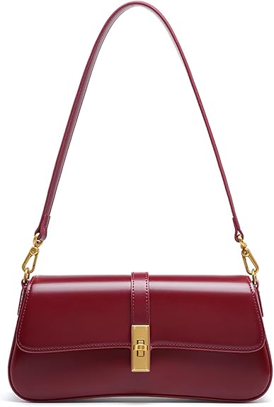 Shoulder Bag for Women, Genuine Leather Crossbody Bag Handbag with Removable Adjustable Straps | Shoulder Purse