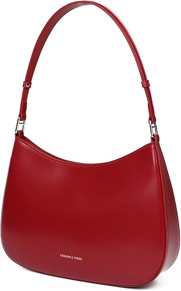 Leather Shoulder Bags for Women, Cute Purses Everyday Trendy, Women's Small Tote Handbags with Magnetic Closure | Genuine Leather
