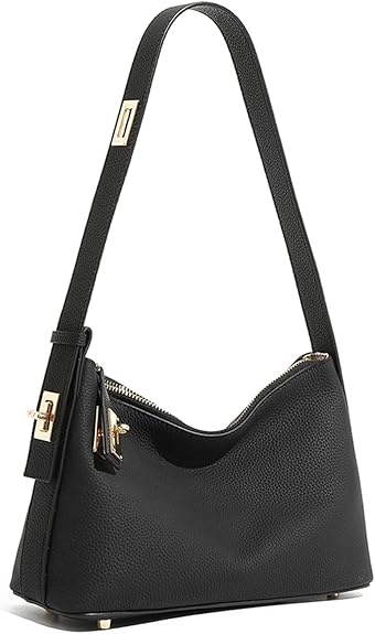 Leather Shoulder Bag for Women - Adjustable Slouchy Handbag with Secure Zip & Multi-Way Strap | Genuine Leather, Hobo Bag, Shoulder Bag